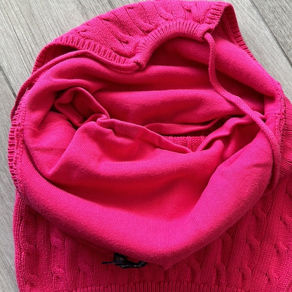 Ralph Lauren Pink Cable-Knit Sleeveless Halter Top - Picture 7 of 7